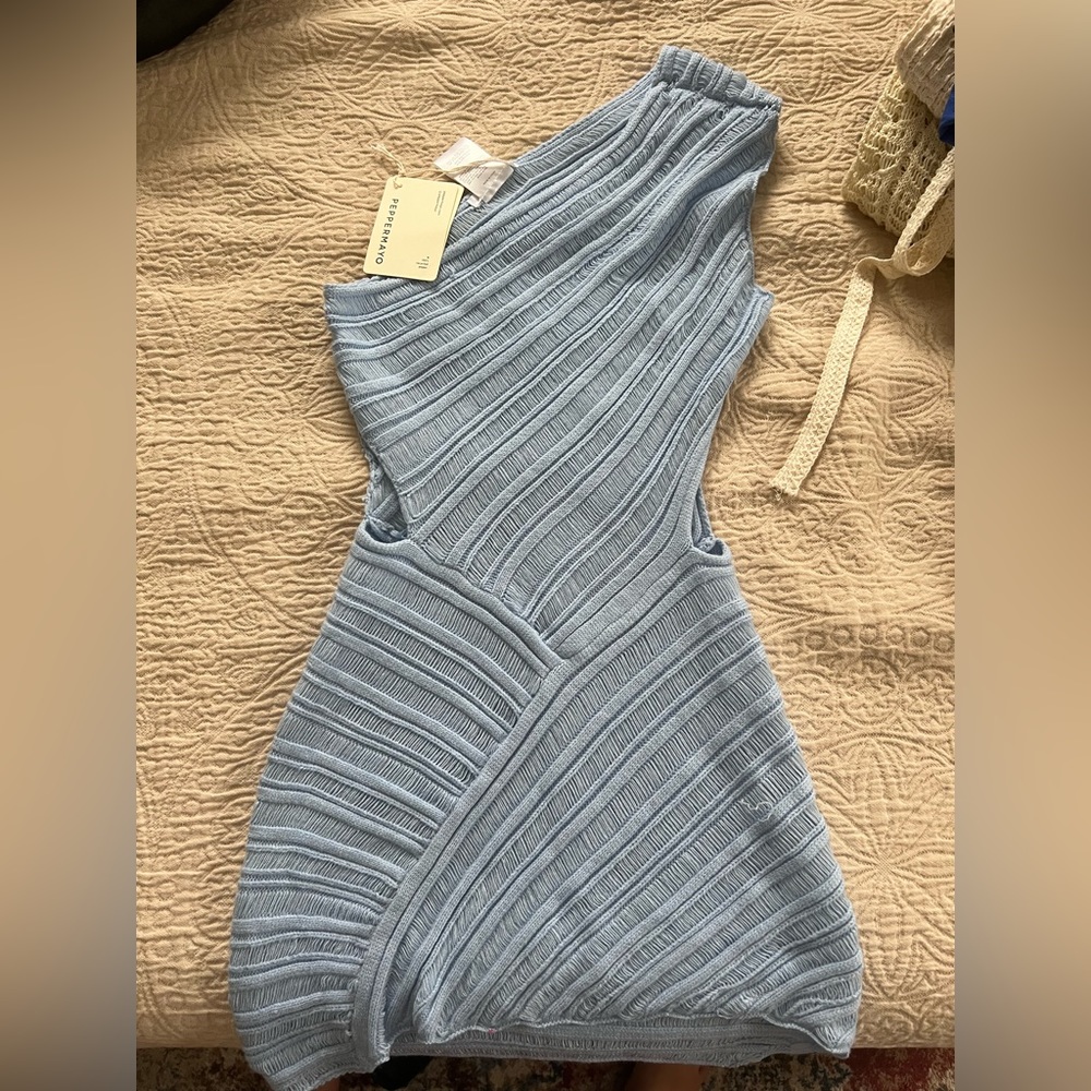 PEPPERMAYO PERCILLA LADDER KNIT MINI DRESS